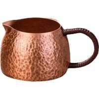 天喜（TIANXI）铜壶煮茶烧水壶手工纯紫铜水壶电陶炉侧把壶公道杯养生茶具铜茶壶 紫铜公道杯270ml