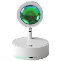 京黔充电落日氛围灯黄昏夕阳日落灯客厅卧室小夜灯情趣壁挂投影灯射灯