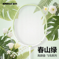 鲨跃 SHAYUE 羽毛球拍球拍对拍单拍全碳素5U初学者专业超轻耐打训练拍入门学生 1支 春山绿