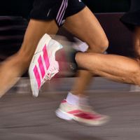 adidas 阿迪达斯 ADIZERO ADIOS PRO 4北京马拉松限定配色碳柱跑鞋阿迪达斯   汉玉白/亮粉色/闪光蓝   42