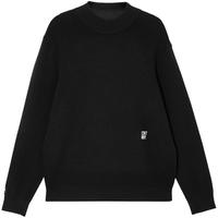 杰克·琼斯（JACK&JONES）秋冬男装毛衣针织衫打底衫保暖字母刺绣百搭潮经典简约225324009 E43纯黑色 常规 L （180）