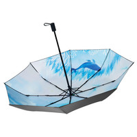 红叶 伞upf50+遮阳伞折叠雨伞   鲲鹏 买一赠一