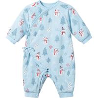 英氏婴儿夹棉连体衣秋冬加厚保暖新生儿冬季宝宝衣服哈衣 冬日夹棉和哈 66cm （3-6个月）