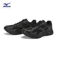 Mizuno 美津浓 男女跑步运动鞋 缓震透气 网面拼接 反光标识 RACER S 40码 01/黑色