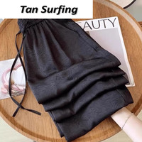 芮帕 女士国风醋酸阔腿裤 缎面提花休闲裤