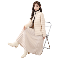 鸭鸭羽绒服 轻薄羽绒女短款修身