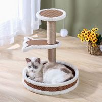 OYKTN猫爬架猫窝一体剑麻特价猫树别墅大型猫抓板玩具猫抓柱猫咪用品 【四季通用】典咖-包边草席款