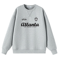 SPAO韩国同款美式复古字母套头卫衣男款冬季潮牌休闲帽衫SPWY25SY13LD 黑#SP美式复古 M