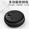 LVZHUYE 耳机收纳盒 数据线充电器U盘耳机包 圆形收纳包1个