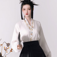 移动端：素羽华裳 游龙踏雪 明制马面裙仿妆花汉服女飞机袖新年款秋冬套装