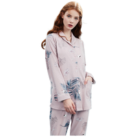 嫚熙 月子服产后纯棉产妇喂奶哺乳家居服两件套