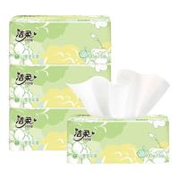 洁柔抽纸山室茶花香纸巾实惠家用100抽整箱可湿水面巾纸餐巾纸擦手纸 2包