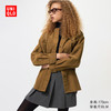 UNIQLO 优衣库 女装灯芯绒衬衫式茄克/长袖外套空调衫25秋冬480318 36 褐色 L /160/88A