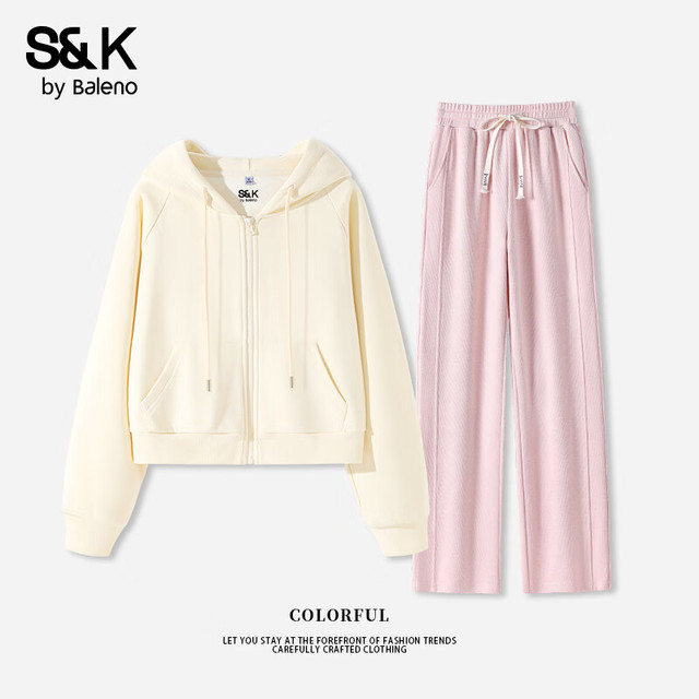 Baleno 班尼路 S&K系列女连帽休闲运动套装