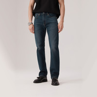 Levi's李维斯25年秋冬男士四季恒温美式505标准直筒牛仔裤 深蓝 34/32