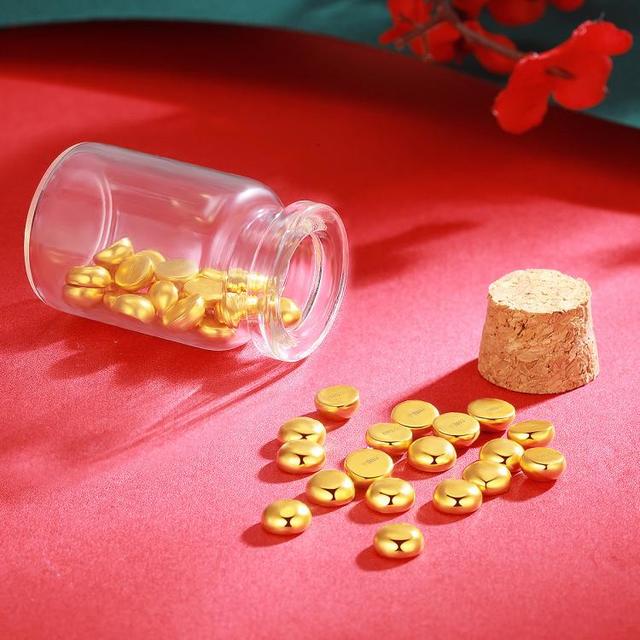 中国珠宝 Sino gem 黄金金条金豆子足金9999储钱攒钱小金豆成长储备金月饼中秋节