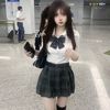 地球少女 jk学院风辣妹衬衫两件套