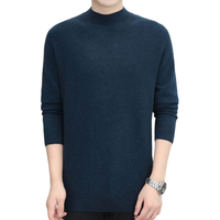 恒源祥 【含山羊绒】秋冬纯色百搭男式羊绒衫时尚圆领套头保暖毛衣
