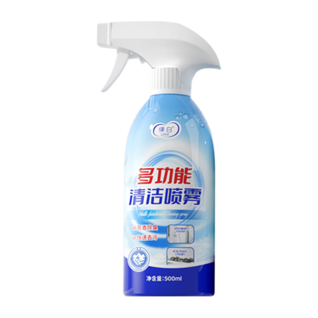 LvBai 家政用多功能清洁剂浴瓷玻璃家电清洗剂全能水强力去污清洁乳1瓶 多功能清洁剂500ml