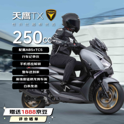 天鹰 TX250E 豪华版 250cc 燃油踏板摩托车 哑黑 2025年款