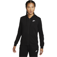 Nike耐克女子薄绒休闲卫衣秋季针织连帽衫拼接易穿脱刺绣DQ5472