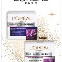 L'Oreal Paris 巴黎欧莱雅 保湿护理套装 抗衰老日霜和晚霜 减少皱纹 抗皱专家 55+ 2 x 50 毫升