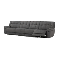 LAZBOY/乐至宝 电动功能 布艺沙发 秘境灰-3.58m-四人双电动