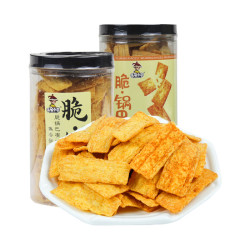 无名小卒 脆锅巴原味210g+加蛋锅巴牛排味180g 2罐