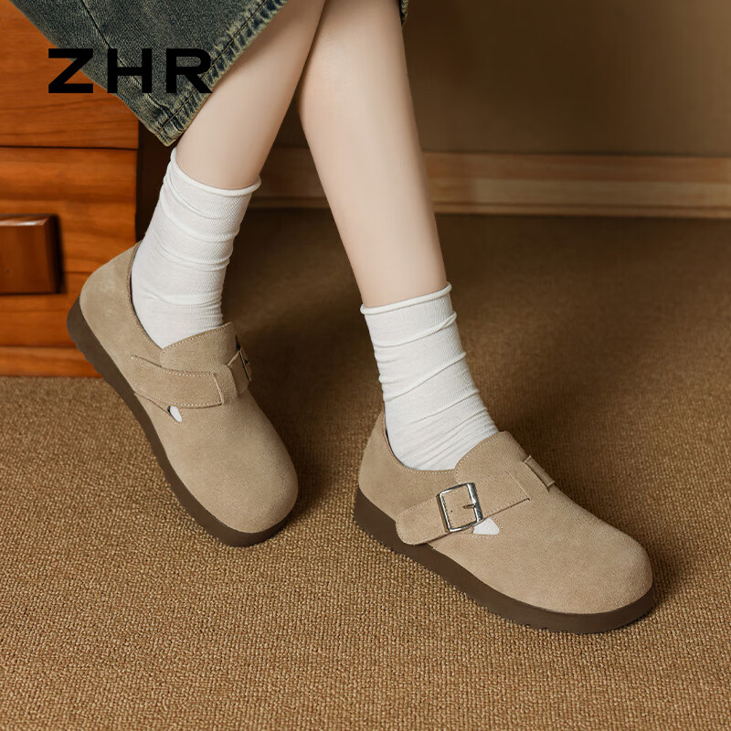  ZHR/则则 真牛皮 女士单鞋