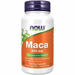 now foods 玛卡胶囊 500mg 男女通用 生殖健康支持 素食胶囊 100粒装