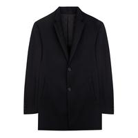 才子 TRIES【夹棉】男士毛呢大衣中长款西服领春秋保暖侧边口袋商务休闲外套