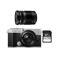 PEN E-P7+14-42+40-150 双镜头 银色 +SUNEAST V30 SD卡 256GB 套装 套餐-EP7双镜头 银色+256G内存卡