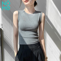 诺米家居 NOME 女士螺纹修身小高领背心