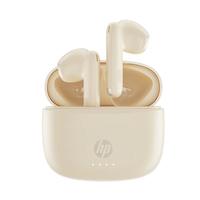 惠普 ENC通话降噪 半入耳式蓝牙耳机  有线充电 奶白色