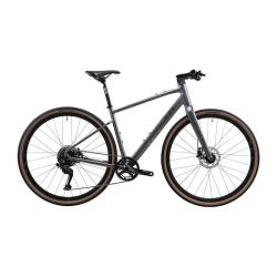 坎普 GX300 公路车平把综合型越野铝合金车架9速油碟禧玛诺变速自行车 宝马灰 425码 700c