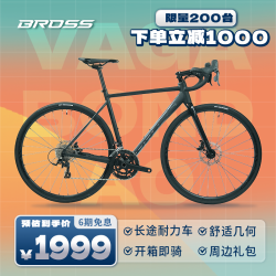 BROSS 自行车长途耐力型公路车Vagabond A0 黑色 9速 M