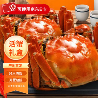 阳澄篇 优选大闸蟹礼盒 活蟹 3对6只（公3.0两 母2.0两）