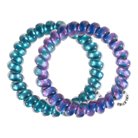 TELETIES美国电话线发圈头绳【秋冬系列】发饰发绳泰莉圈无痕TT圈手环 丝绸之路M码2条/盒