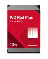 西部数据 西数 12TB WD Red Plus NAS 内置硬盘 - 7200 RPM,SATA 6 GB/s,CMR,512 MB 缓存,3.5 英寸 - WD120EFGX
