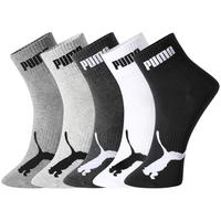 PUMA彪马中筒袜子男士休闲运动透气款棉袜5双装 001组合 均码 EU39-42(适合脚码40-44)
