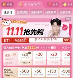 双十一抢先购 200-20优惠券