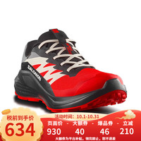 萨洛蒙 男款ALPHAGLIDE全地形户外抓地GTX防水越野跑步鞋 M Alphaglide GTX-红/曜黑/灰 41 (UK7.5 41 1/3)