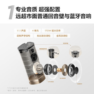 TCL Z100 音箱套装 2.1组合 青色+金色