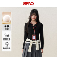 SPAO 时尚潮流 假两件打底衫