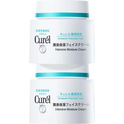 珂润 Curel）补水保湿舒缓修护敏感肌男女士进口护肤品生日礼物 保湿面霜70g*2
