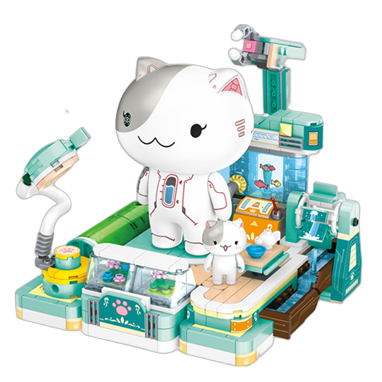 inbrixx 积乎 一群喵机器喵系列 885013 豆花的机器喵