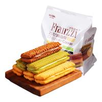 Franzzi 法丽兹 夹心曲奇饼干组合装 4口味 380g（抹茶慕斯巧克力味+酸奶巧克力味+醇香黑巧克力味+香草柠檬巧克力味）