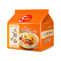 华丰京觅华丰三鲜伊面方便面五连包 110g 大面饼 原味118g*5袋