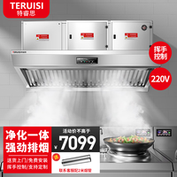 特睿思 TERUISI 商用油烟净化器一体机大型酒店餐饮厨房大吸力低空排放净化器抽油烟机排烟机