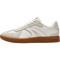 安踏TT德训鞋男子经典板鞋夏季休闲轻便舒适软底薄底运动鞋 象牙白-1 42